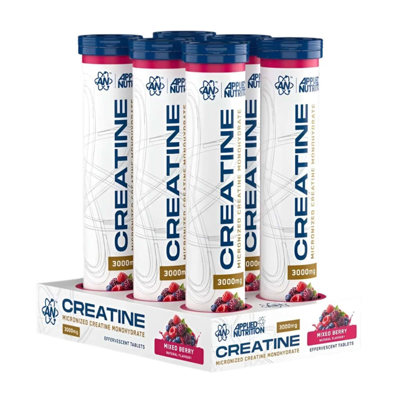 Applied Nutrition Creatine Monohydrate Effervescent Tablets Size: 6 x 20 Tablets Flavour: Mixed Berry