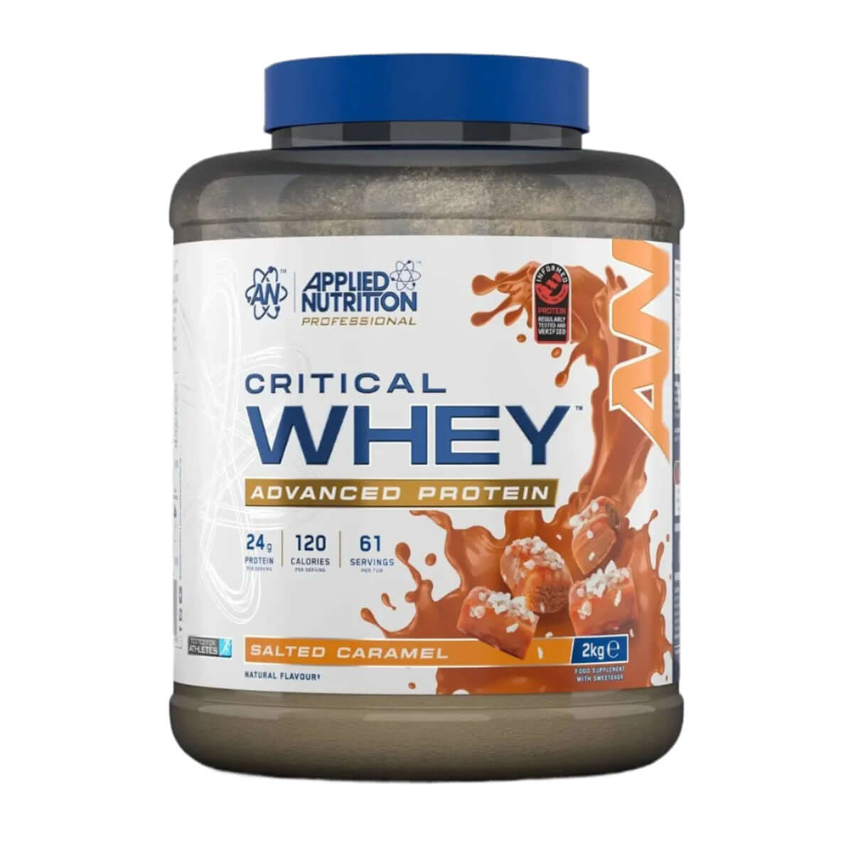 Applied Nutrition Critical Whey Size: 2kg Flavour: Salted Caramel