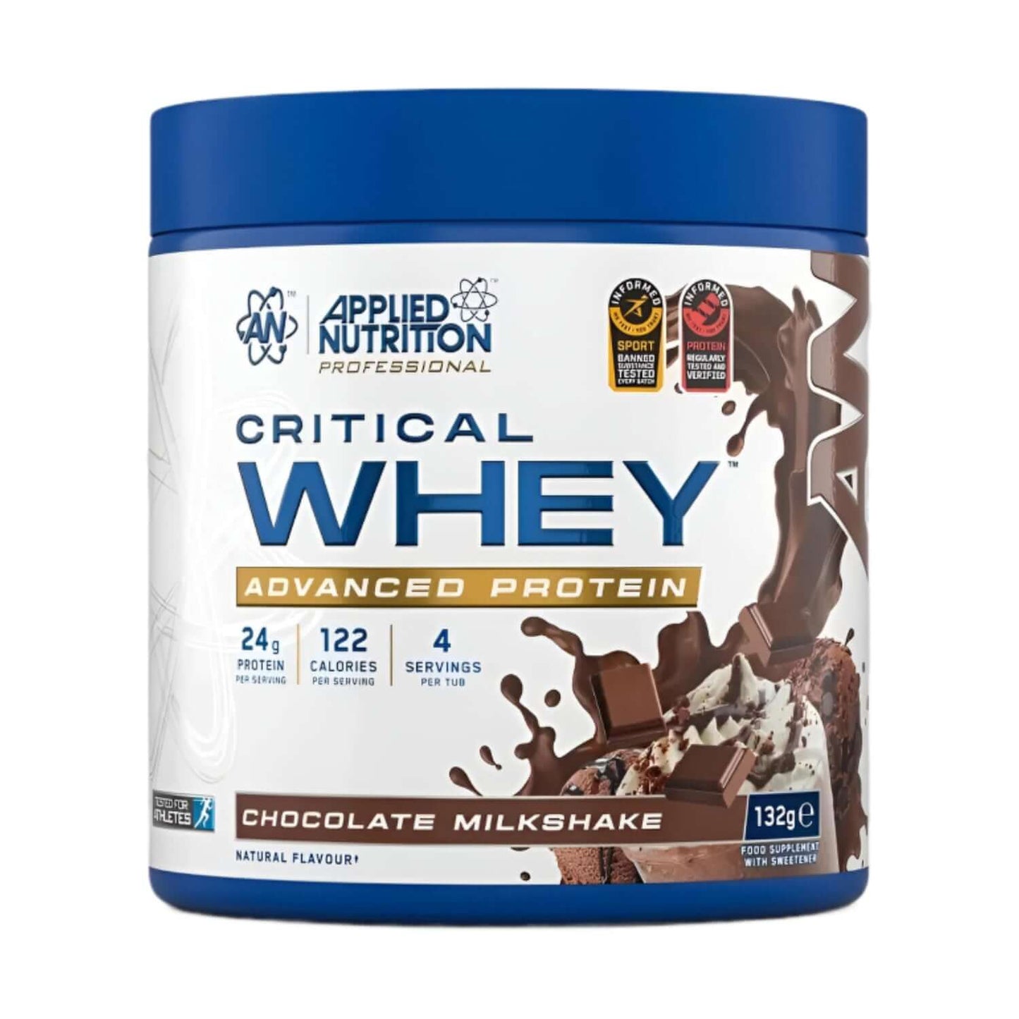 Applied Nutrition Critical Whey Sample Tub Size: 132g Flavour: Chocolate