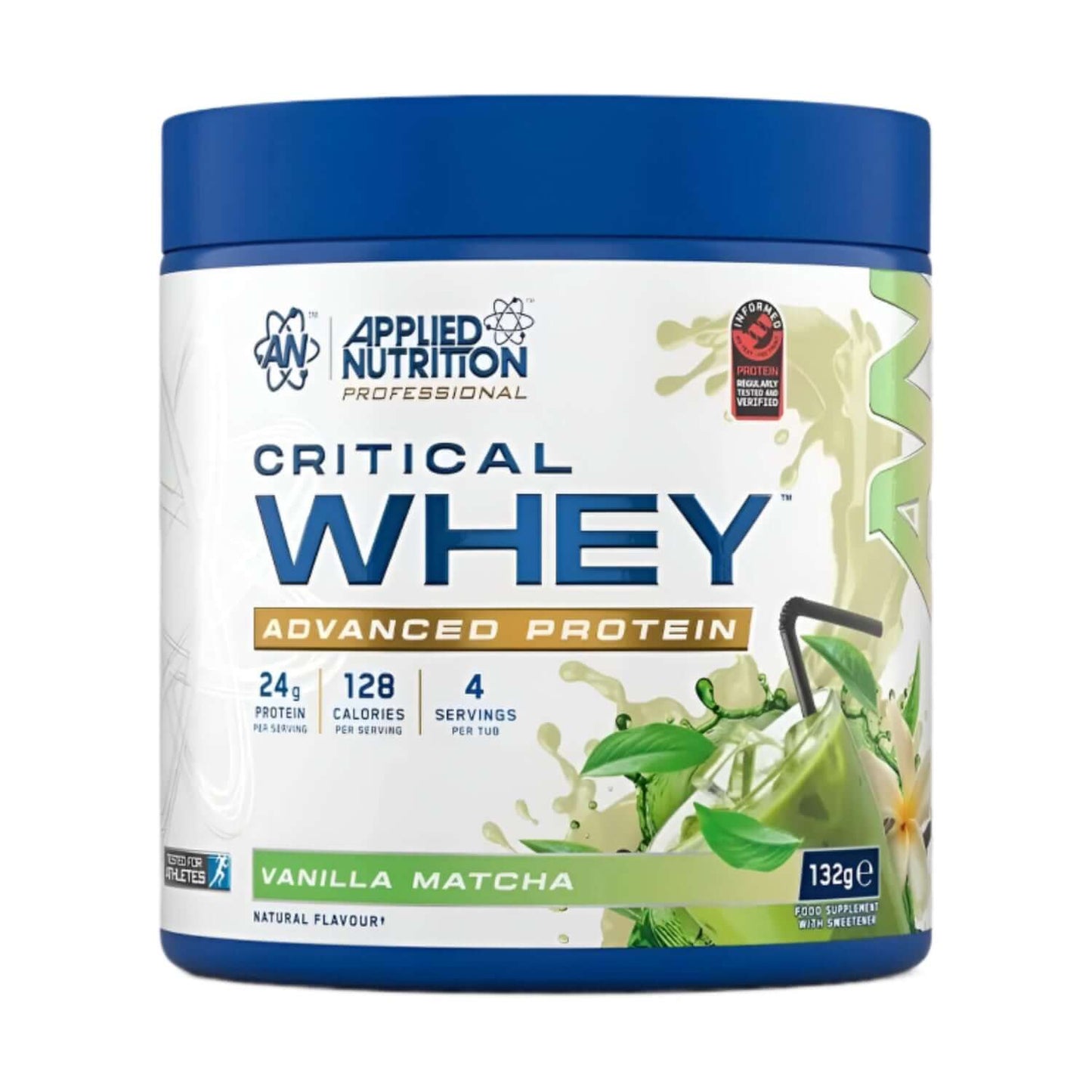Applied Nutrition Critical Whey Sample Tub Size: 132g Flavour: Vanilla Matcha
