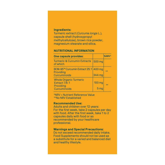 Natroceutics Curcumin Complete Nutrition Facts