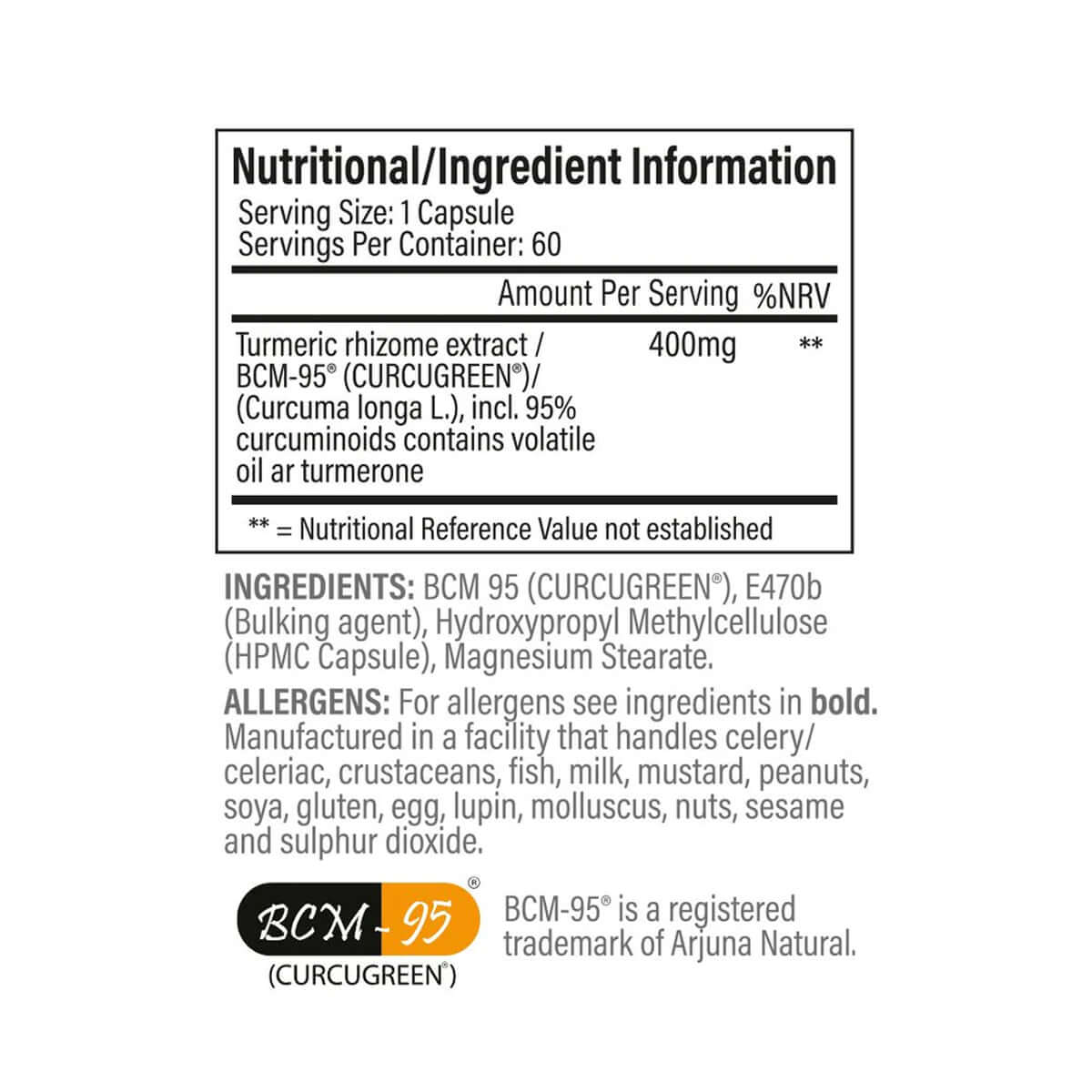 Trained By JP Cure Coming Nutrition Facts