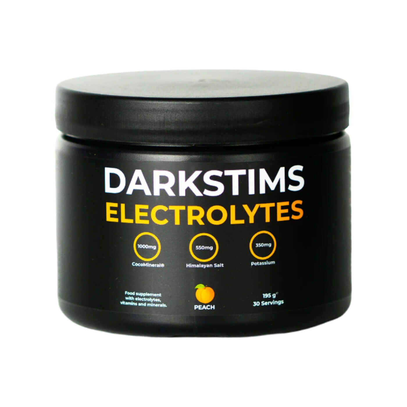 DarkStims Electrolytes Size: 195g Flavour: Peach