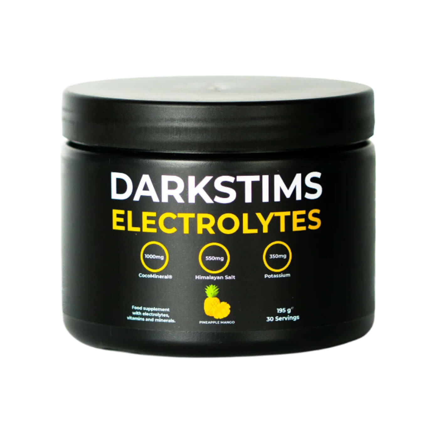 DarkStims Electrolytes Size: 195g Flavour: Pineapple Mango