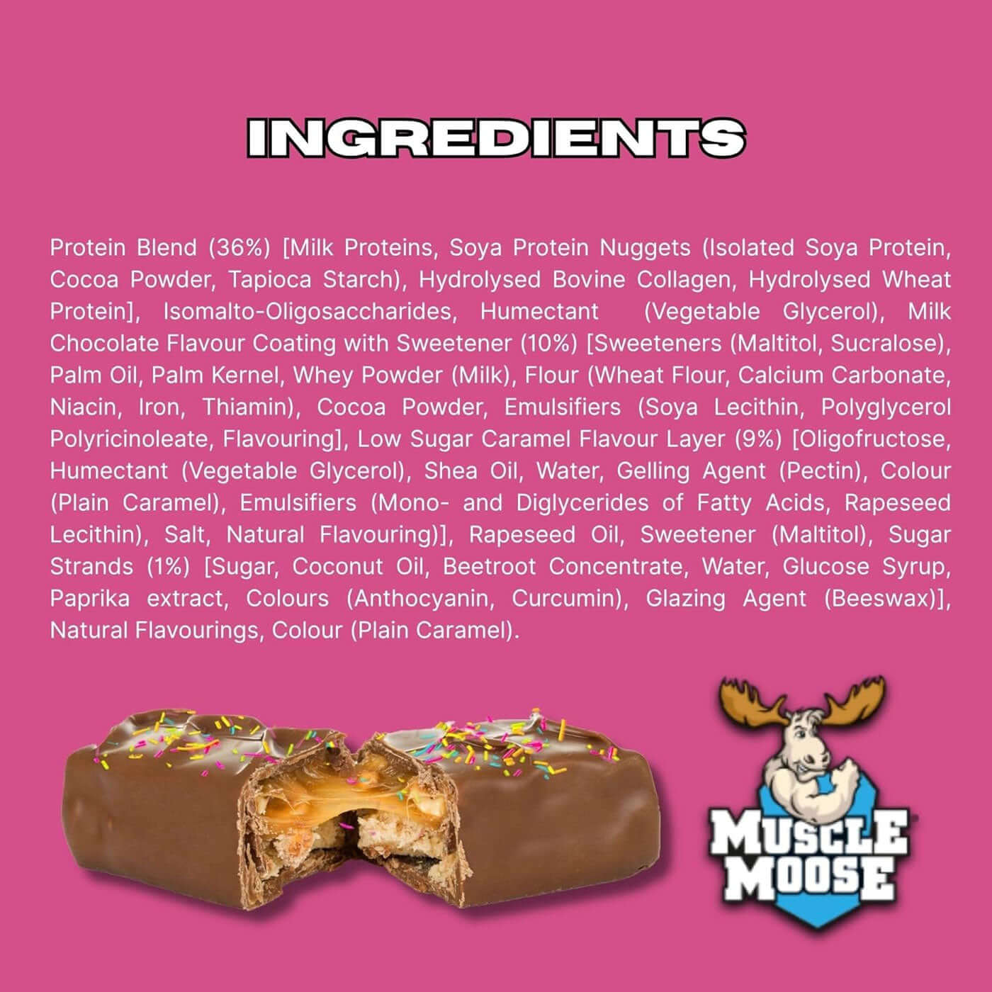 Muscle Moose Dinky Protein Bars Ingredients