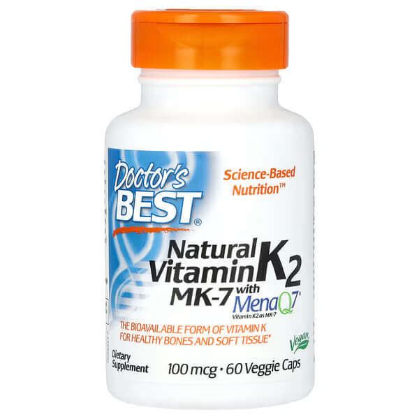Doctor's Best Natural Vitamin K2 Mk 100mcg Size: 60 Capsules