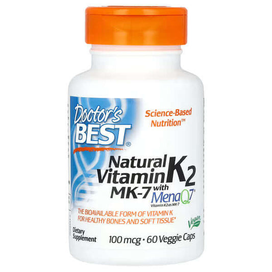 Doctor's Best Natural Vitamin K2 Mk 100mcg Size: 60 Capsules