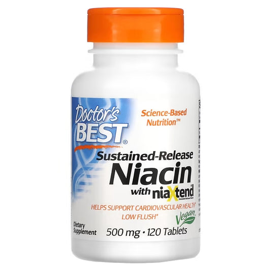 Doctor's Best Time Release Niacin 500mg