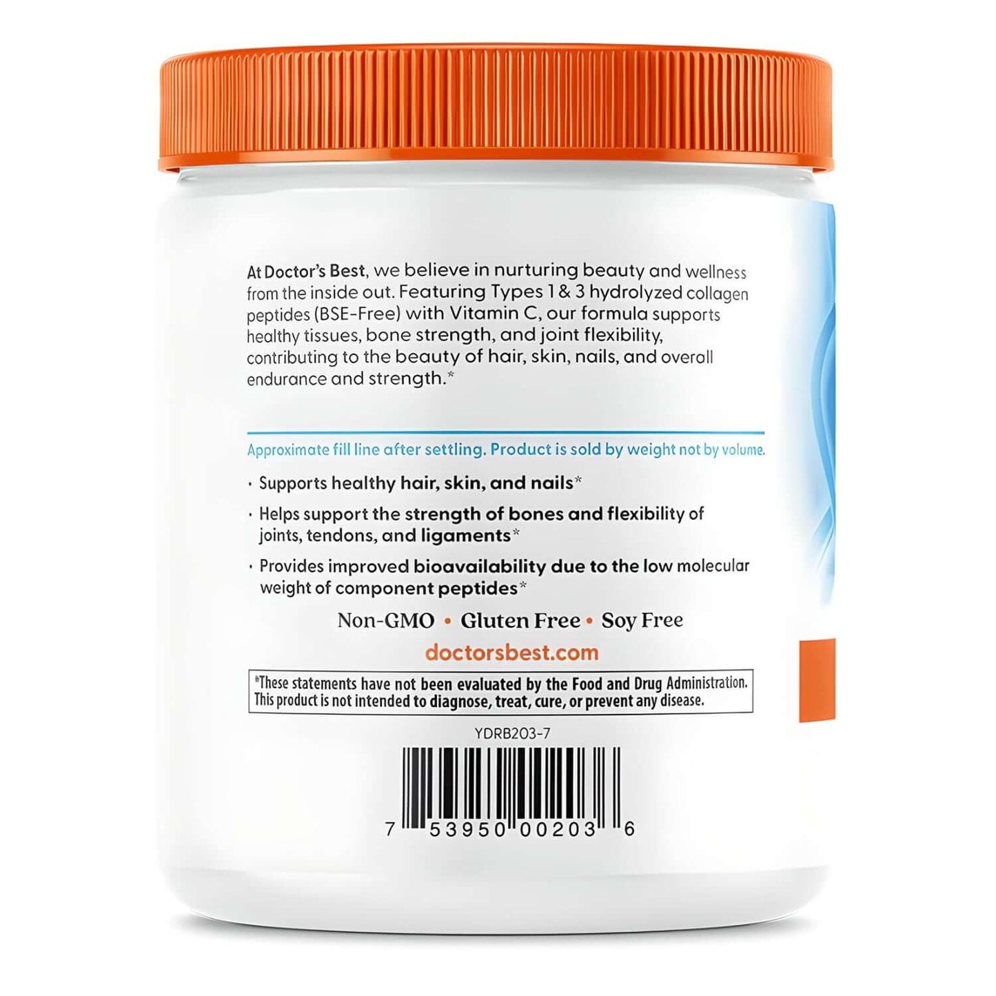 Doctor's Best Pure Collagen Types 1 And 3 Label