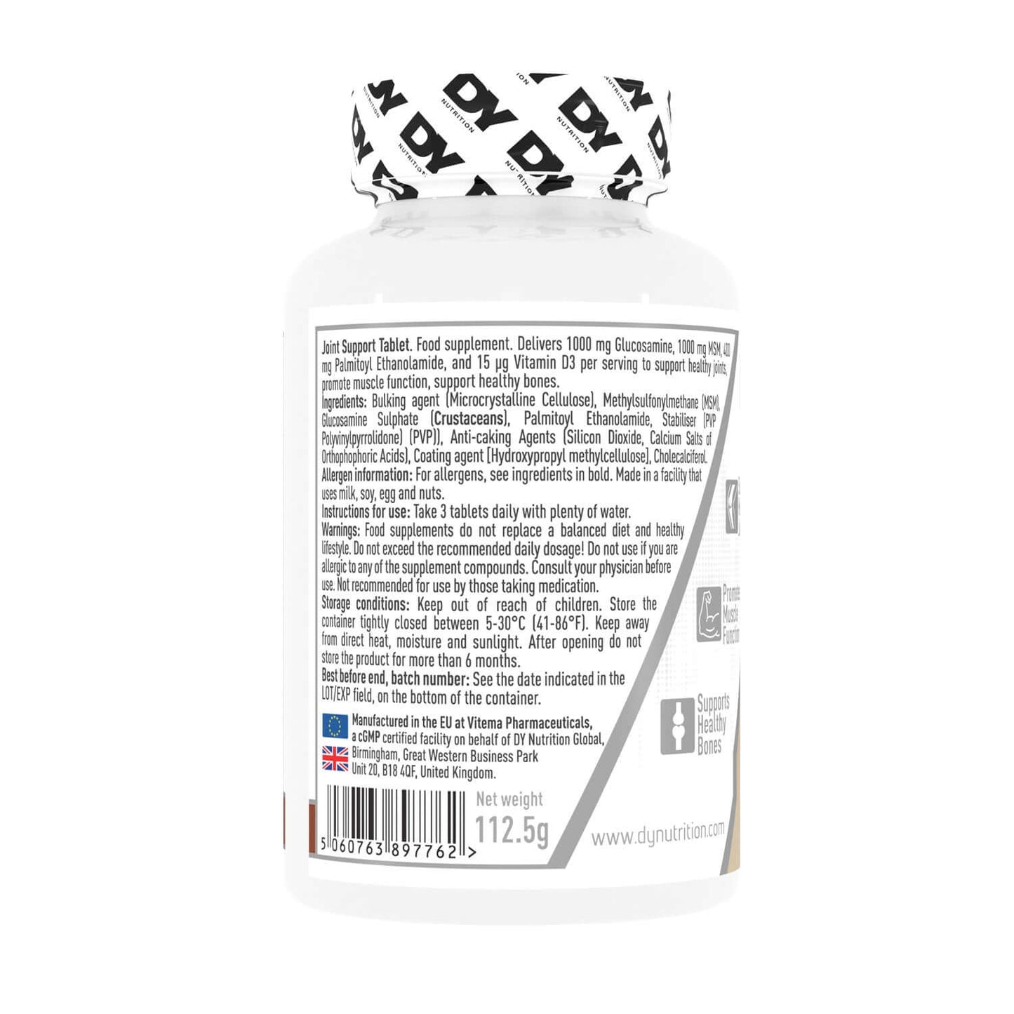 Dorian Yates Nutrition Joint Support Label