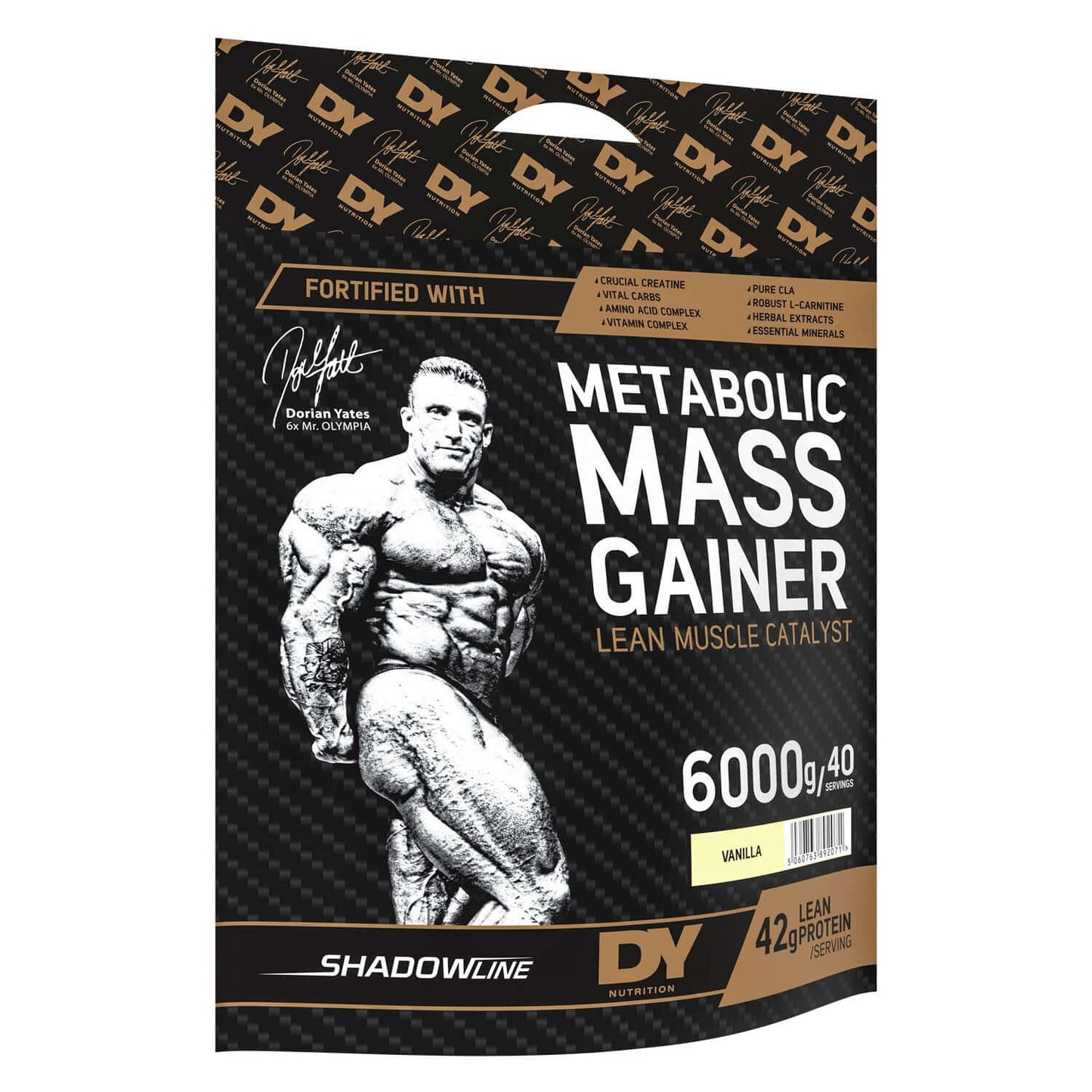 Dorian Yates Nutrition Metabolic Mass Gainer Size: 6kg Flavour: Vanilla