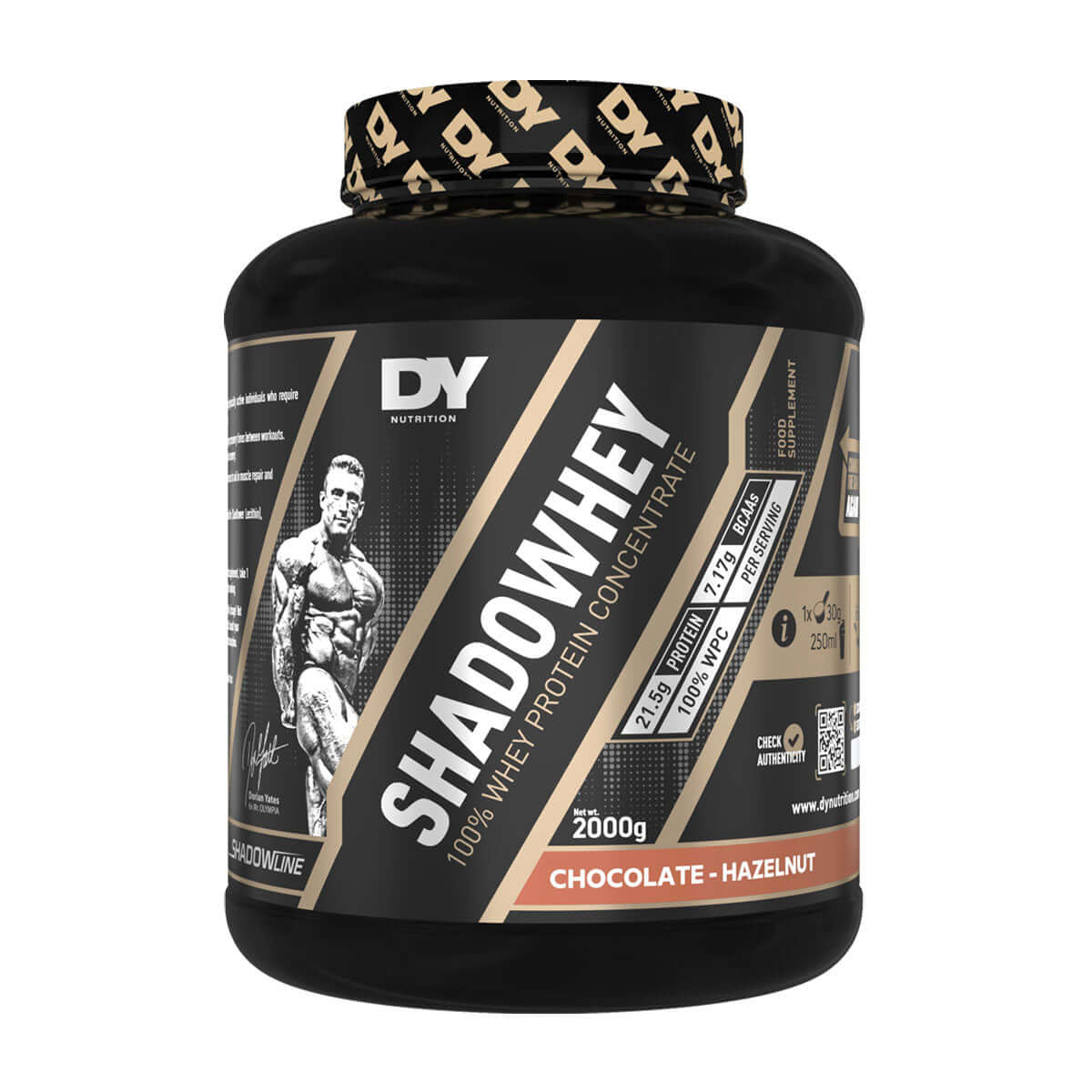 Dorian Yates Shadowhey Whey Protein Concentrate 2kg Chocolate Hazelnut
