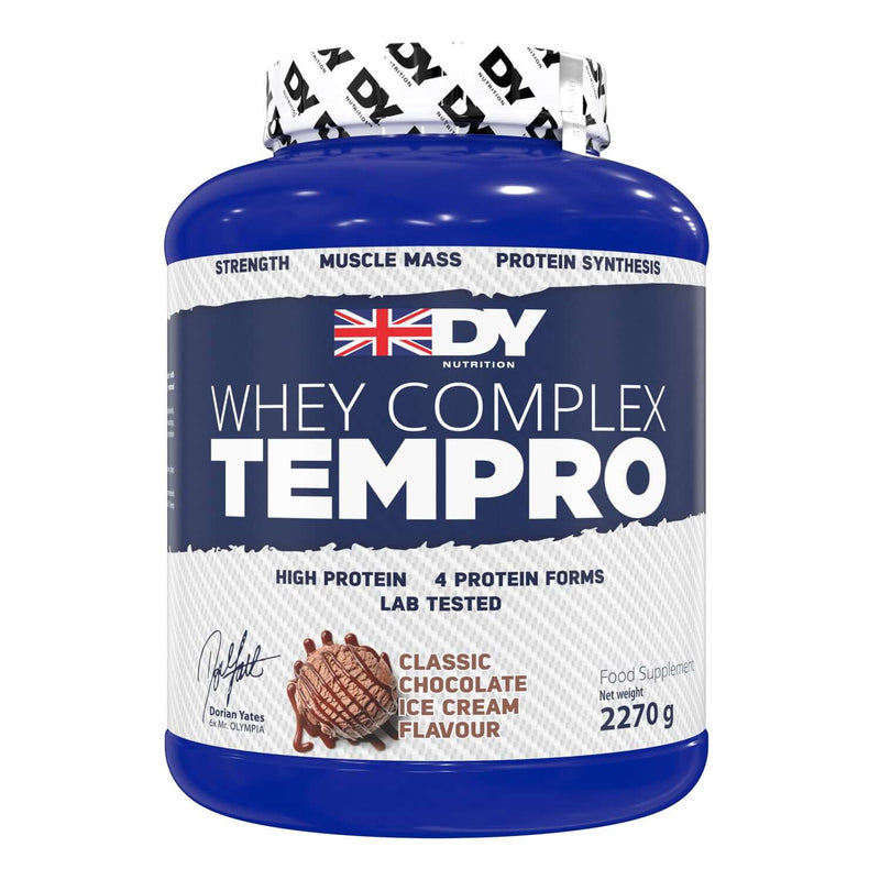 Dorian Yates Nutrition Whey Complex Tempro Size: 2.27kg Flavour: Chocolate
