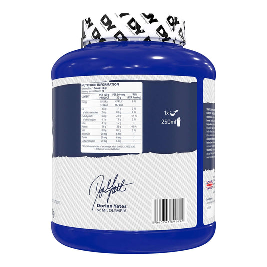 Dorian Yates Nutrition Whey Complex Tempro Nutrition Facts