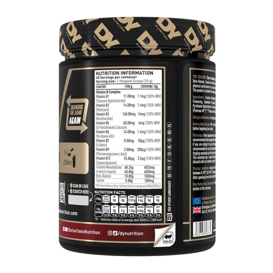 Dorian Yates Nutrition The Creatine Nutrition Facts