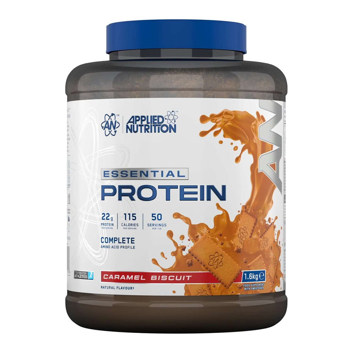Applied Nutrition Essential Protein Size: 1.6kg Flavour: Caramel Biscuit
