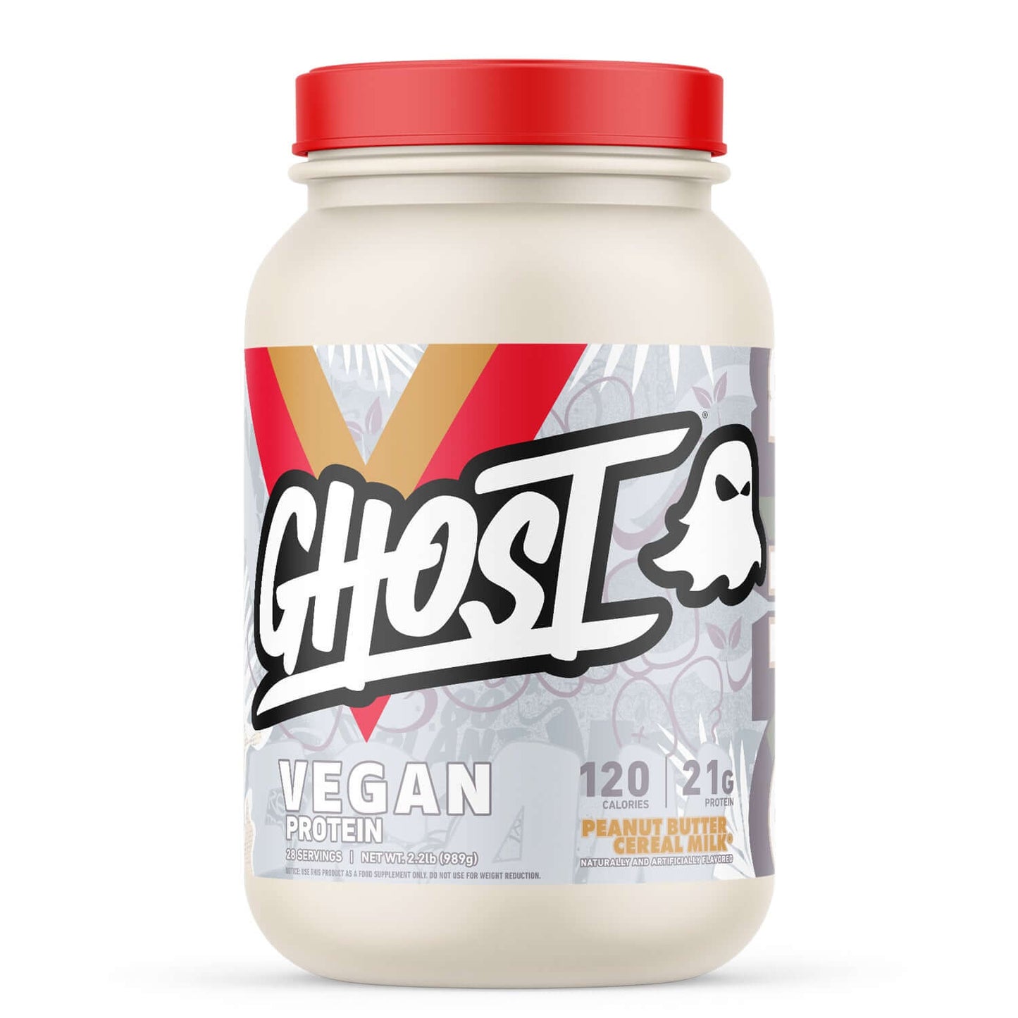 Ghost Vegan Protein Size: 907g Flavour: Peanut Butter Cereal Milk