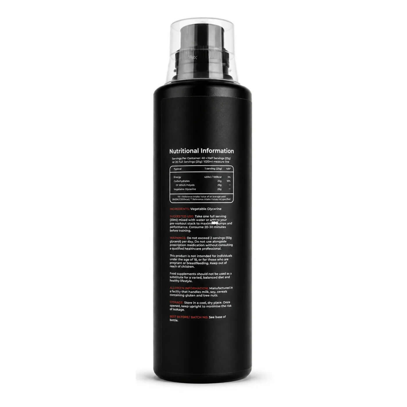 DarkStims Liquid Glycerol Label
