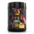 Ryse Godzilla Strawberry Mango Pre Workout, 730g. Dietary supplement for energy and focus.