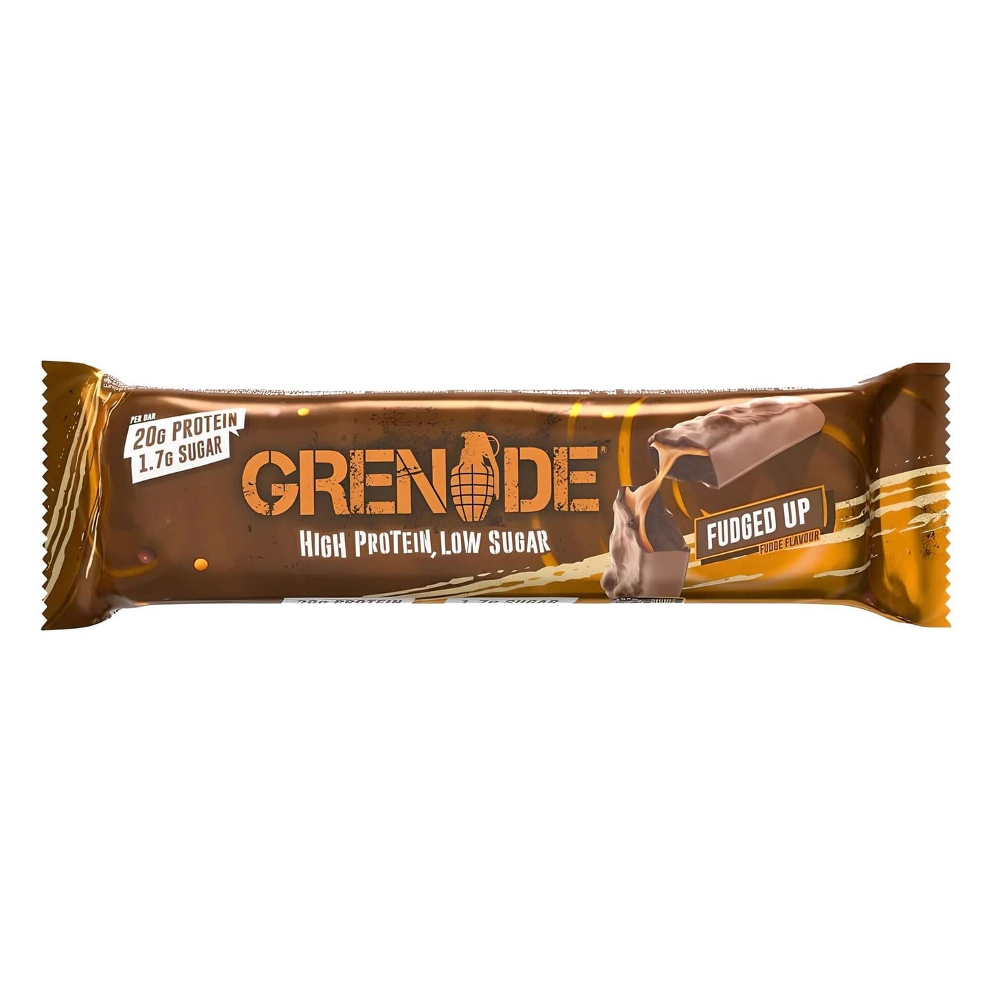 Grenade Protein Bar (Single) Size: 1 x 60g Flavour: Fudged Up