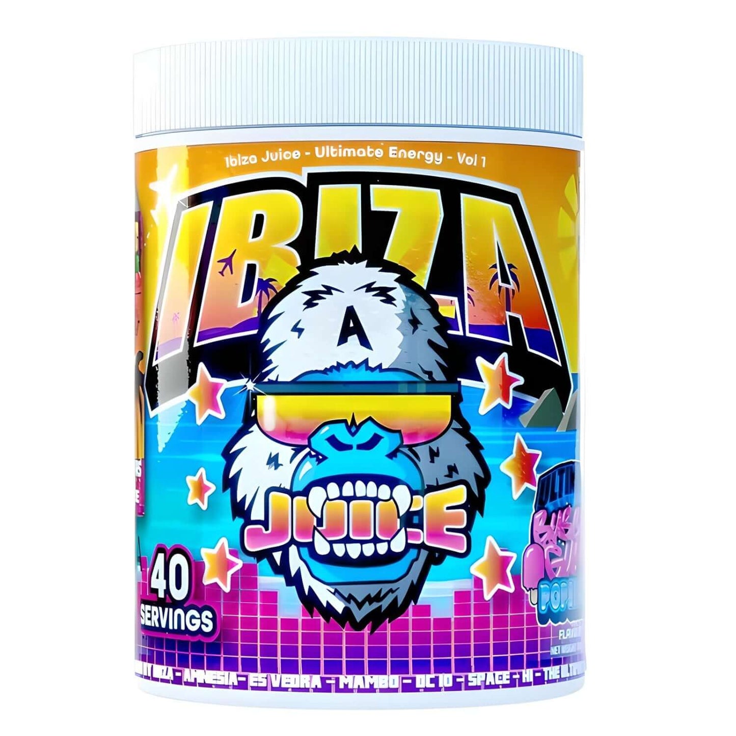Gorillalpha Ibiza Juice Ultimate Energy Vol 1 Size: 480g Flavour: Luvd Up