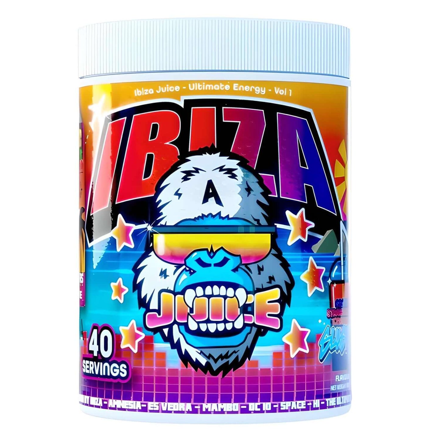 Gorillalpha Ibiza Juice Ultimate Energy Vol 1 Size: 480g Flavour: Ultimate Grape Strawberry Orange Lime Slushy