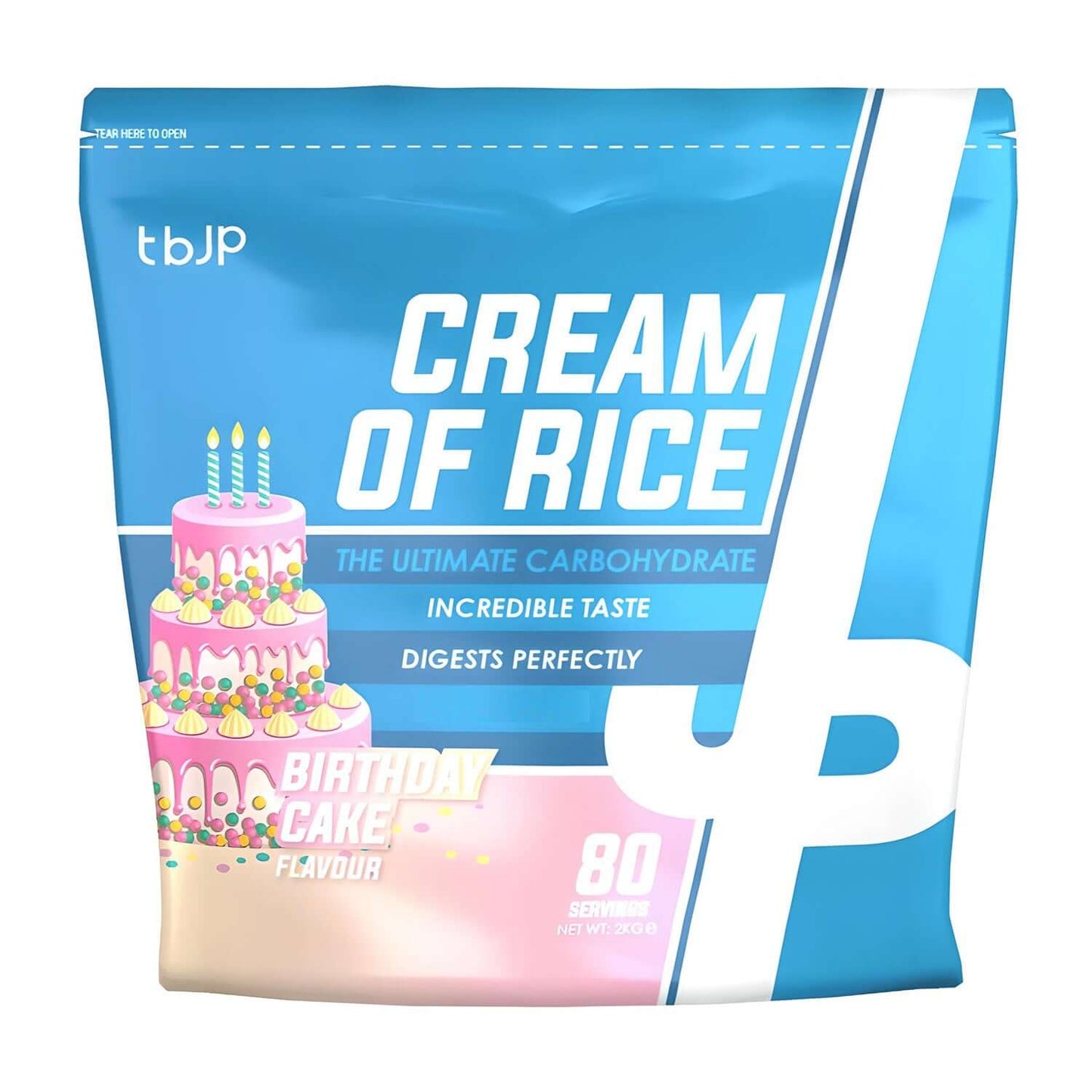 Trained By JP Cream Of Rice Size: 2kg Flavour: Birthday Cake