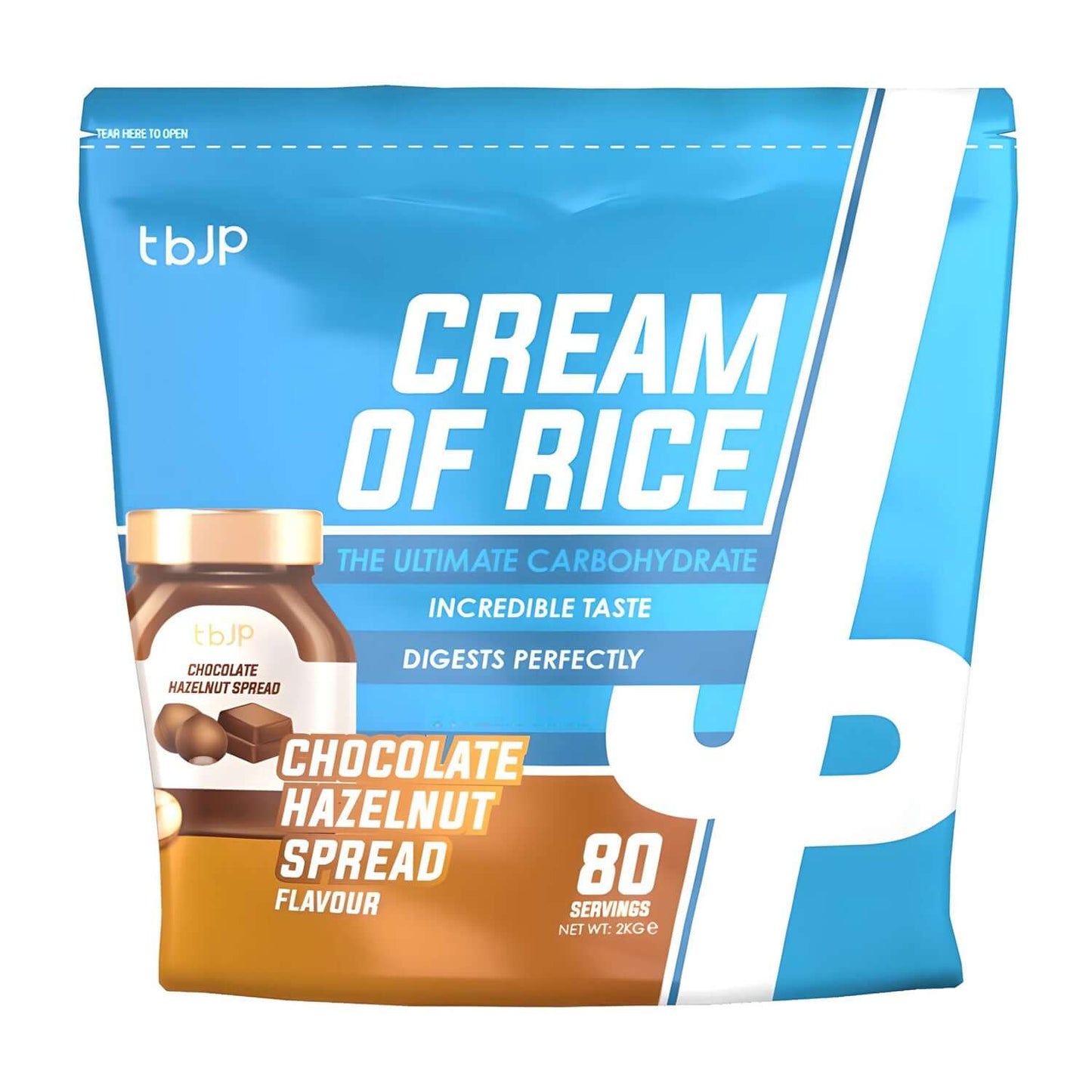 Trained By JP Cream Of Rice Size: 2kg Flavour: Chocolate Hazelnut Spread