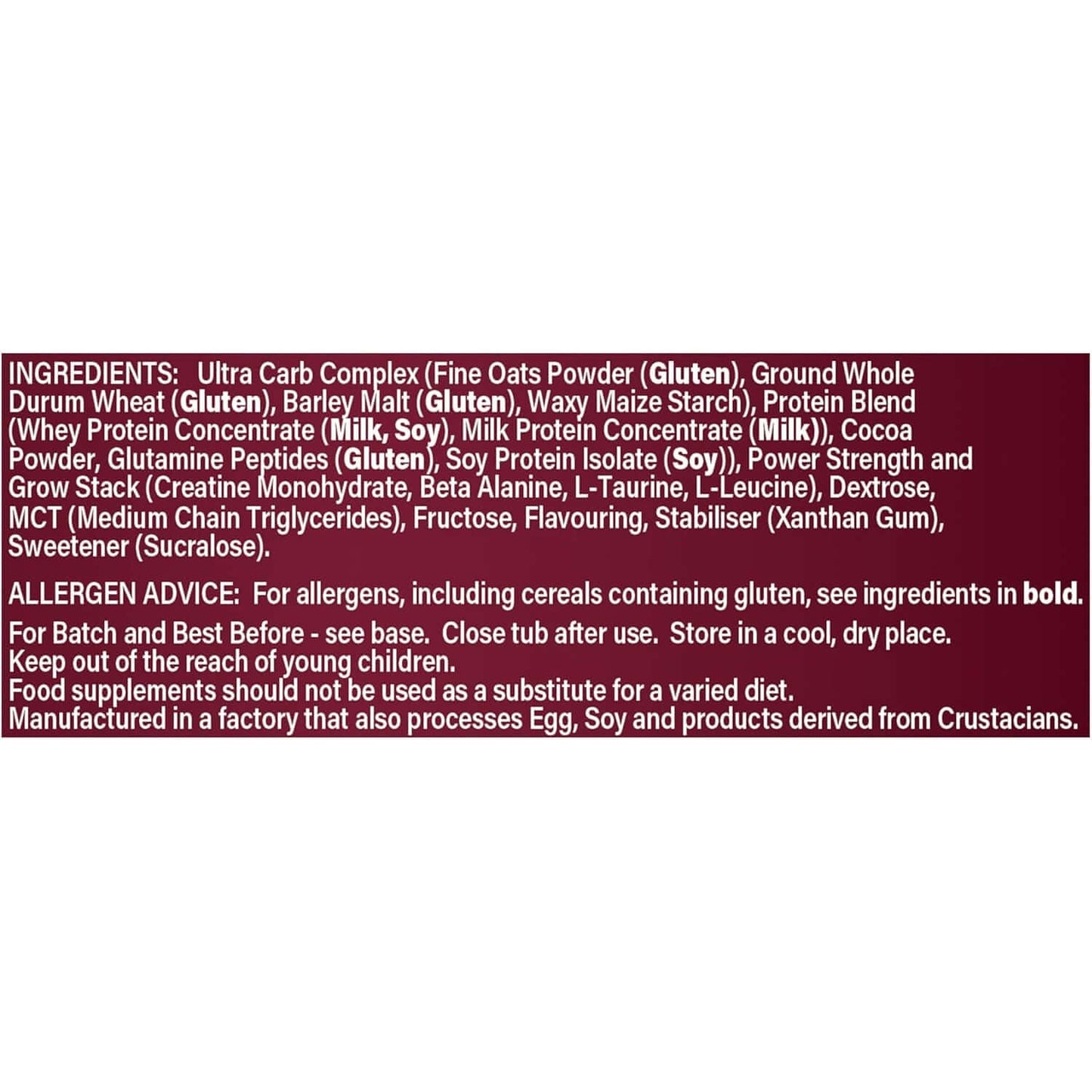 Boditronics Mass Attack Juggernaut Nutrition Facts