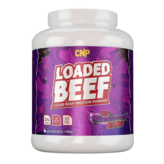 CNP Loaded Beef ISO Protein Size: 1.8kg Flavour: Blackcurrant