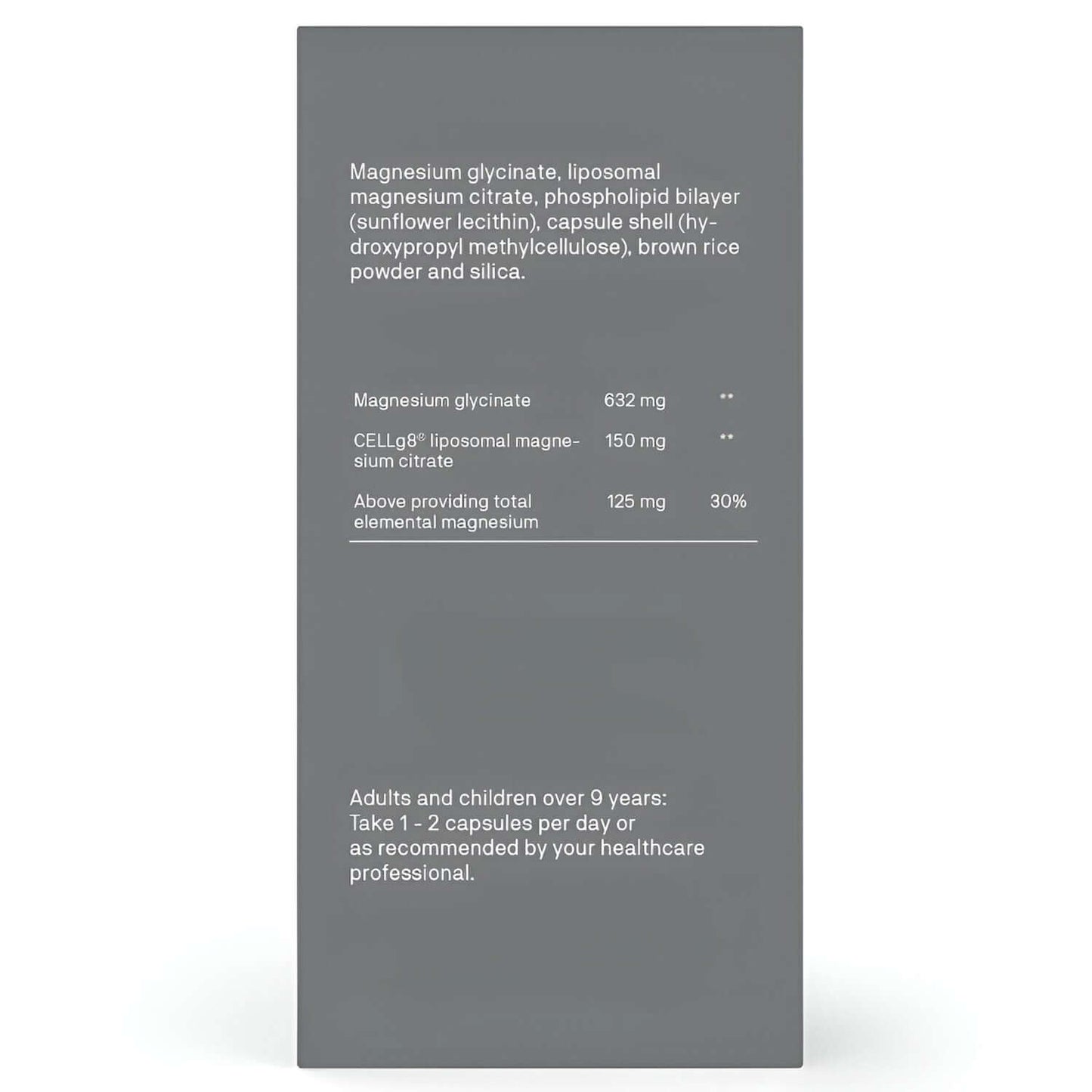 Natroceutics Magnesium Complex Nutrition Facts