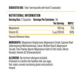 Applied Nutrition Magnesium & Vitamin D Nutrition Facts