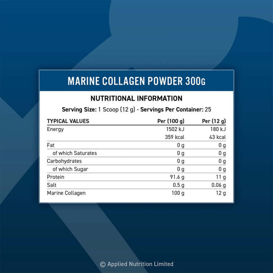 Applied Nutrition Marine Collagen Nutrition Facts
