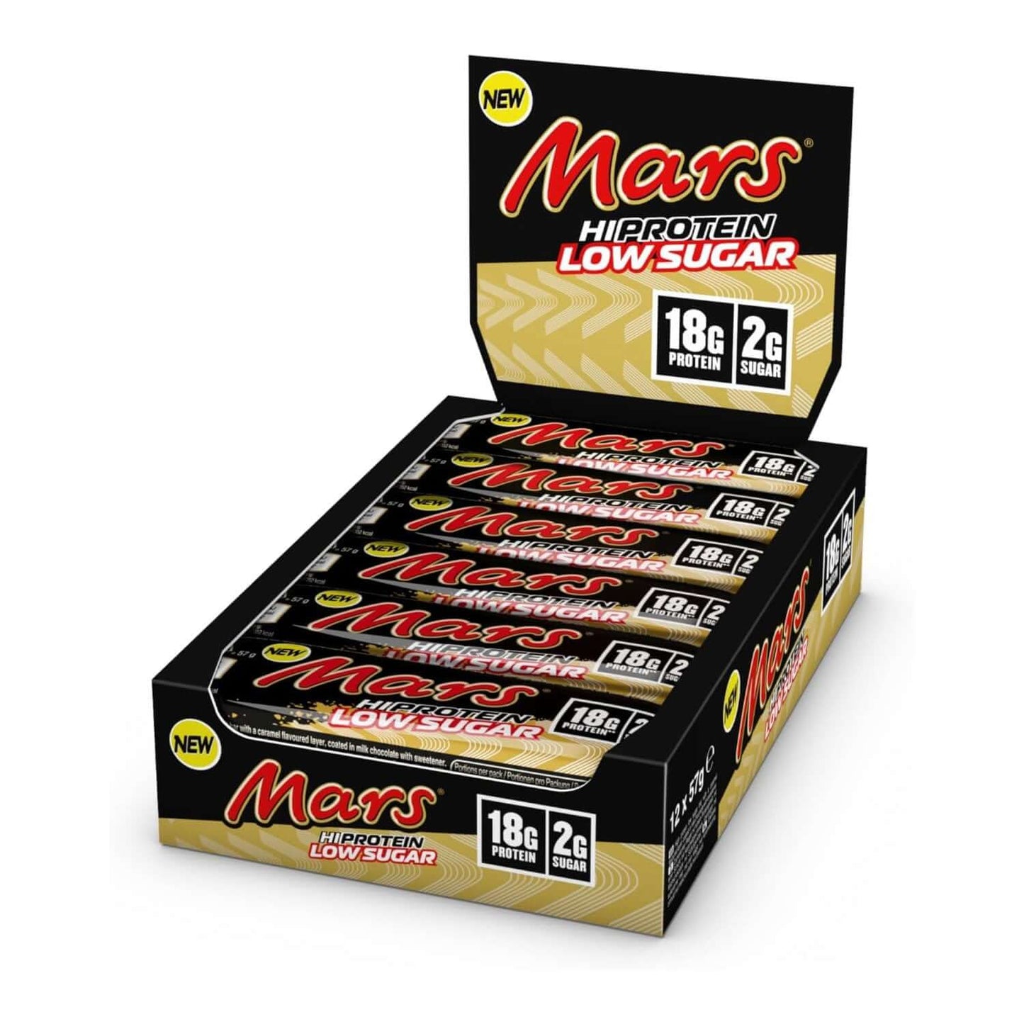 Mars Hi Protein Low Sugar Bars Size: Box of 12 Flavour: Original