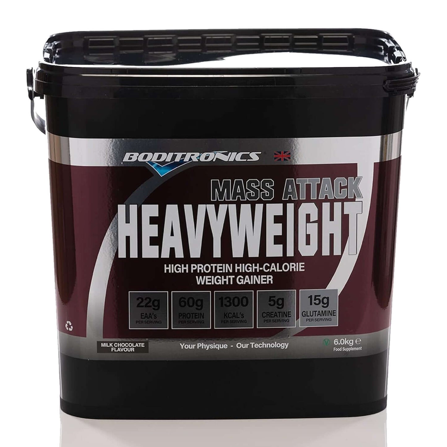 Boditronics Mass Attack Heavyweight Size: 6kg Flavour: Milk Chocolate