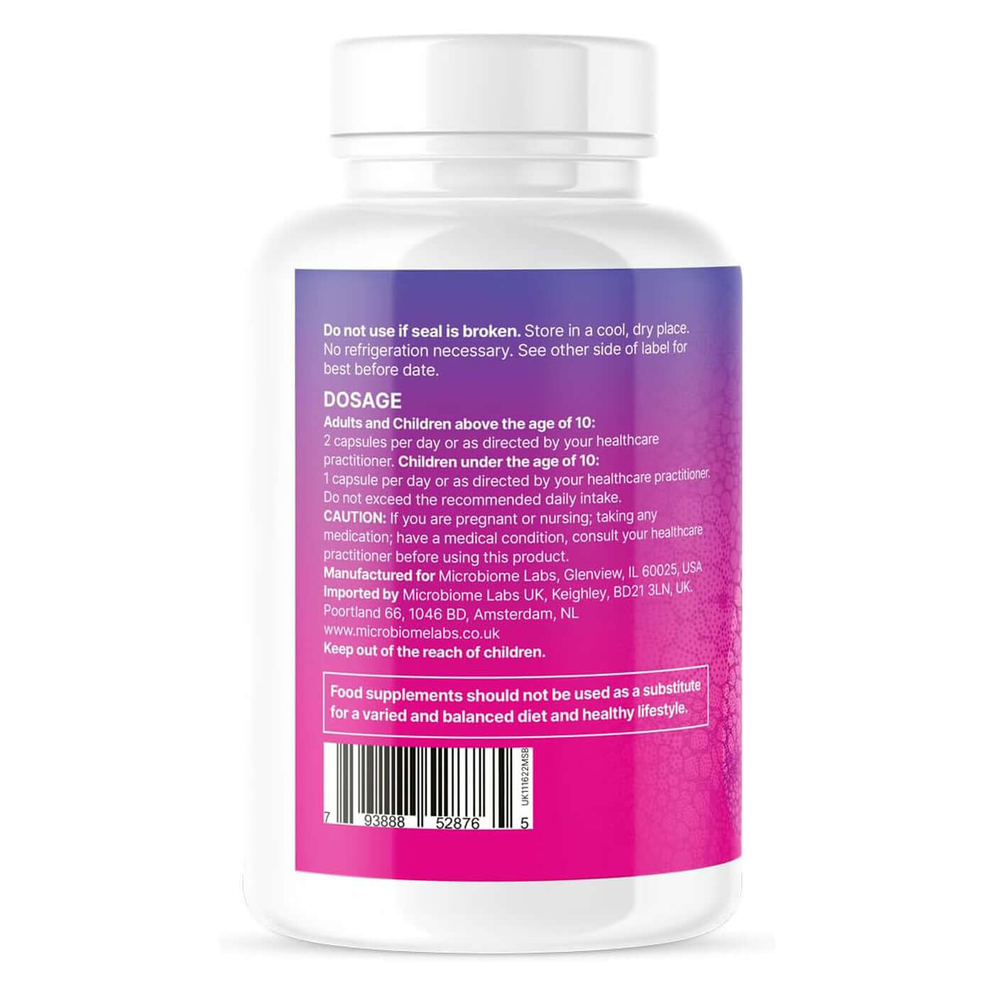 Microbiome Labs MegaSporeBiotic Plus Label