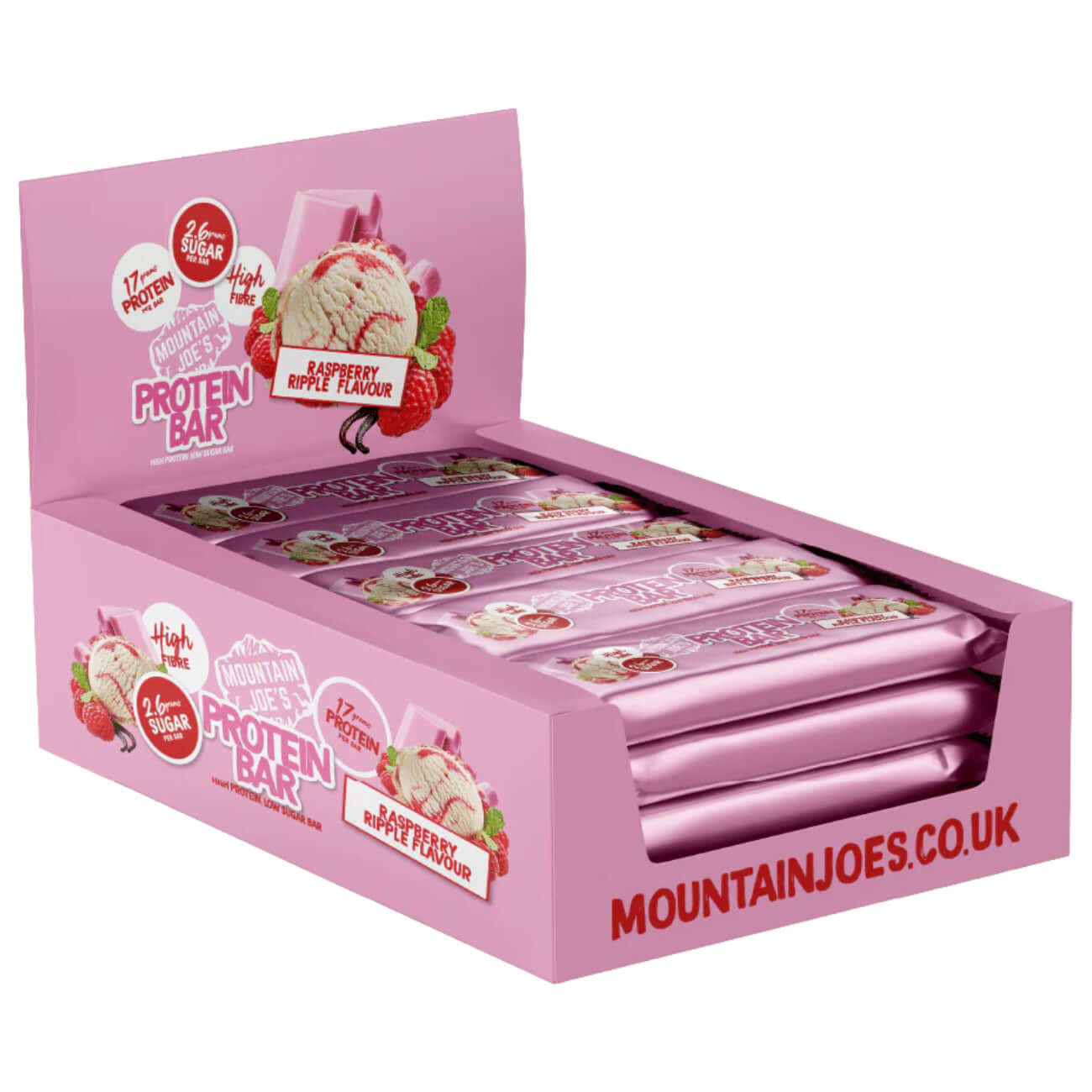 Mountain Joe's Protein Bars Size: 12 x 55g Flavour: Chocolate Candy Creme