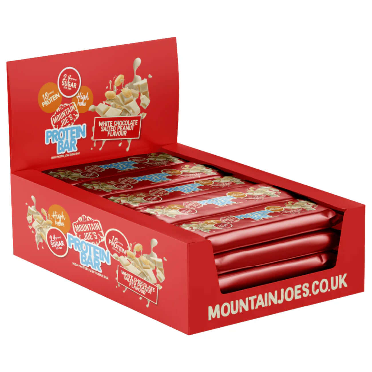Mountain Joe's Protein Bars Size: 12 x 55g Flavour: Chocolate Candy Creme