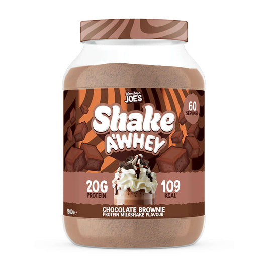 Mountain Joe's Shake A Whey Size: 1.8kg Flavour: Chocolate Brownie