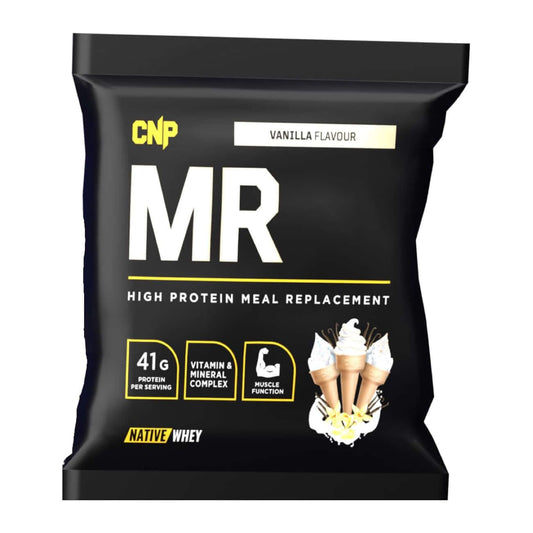 CNP MR Single Sachet Size: 1 x 72g Sachet Flavour: Vanilla