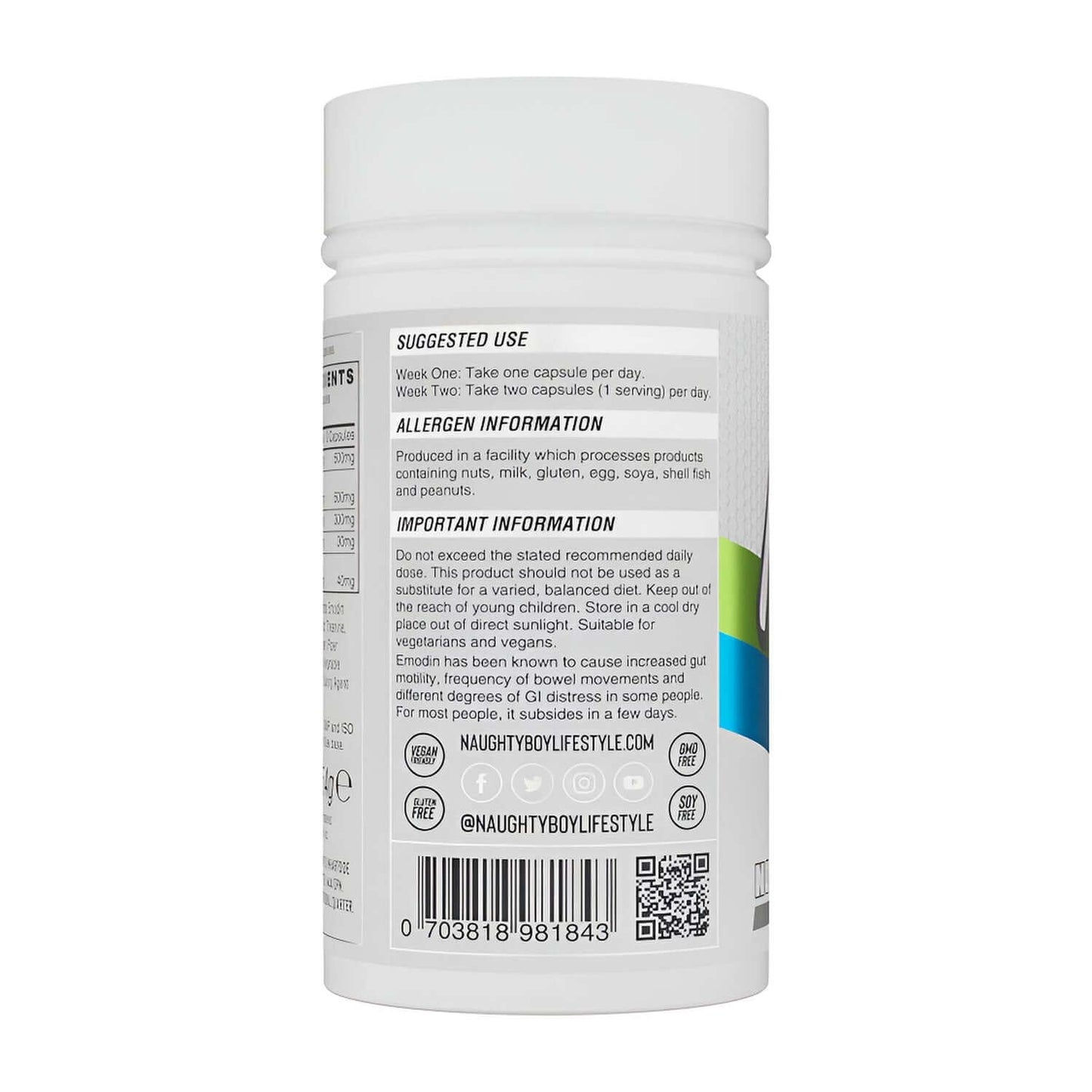 Naughty Boy No Stress Product Label