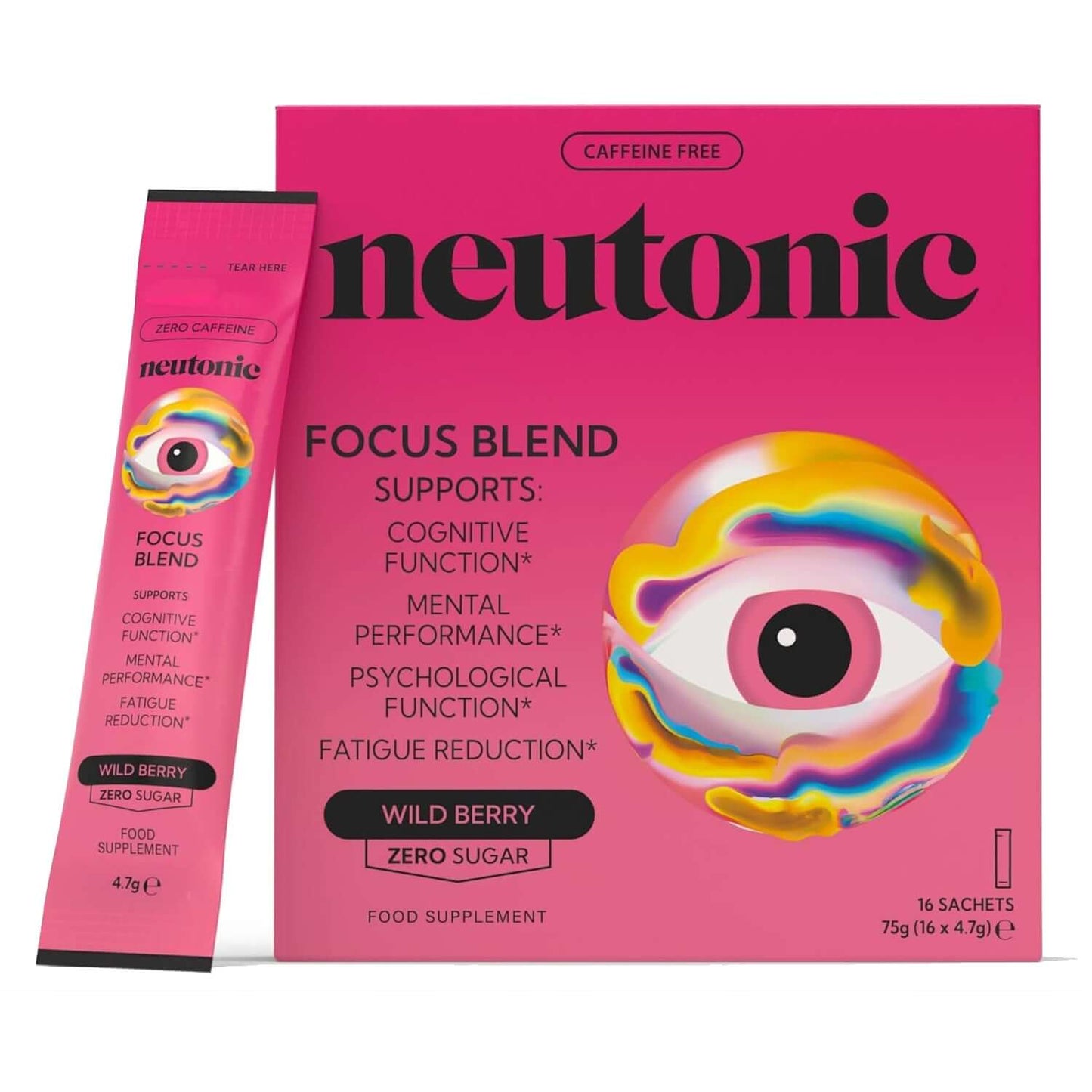 Neutonic Focus Blend Size: 16 Sachets Flavour: Wild Berry
