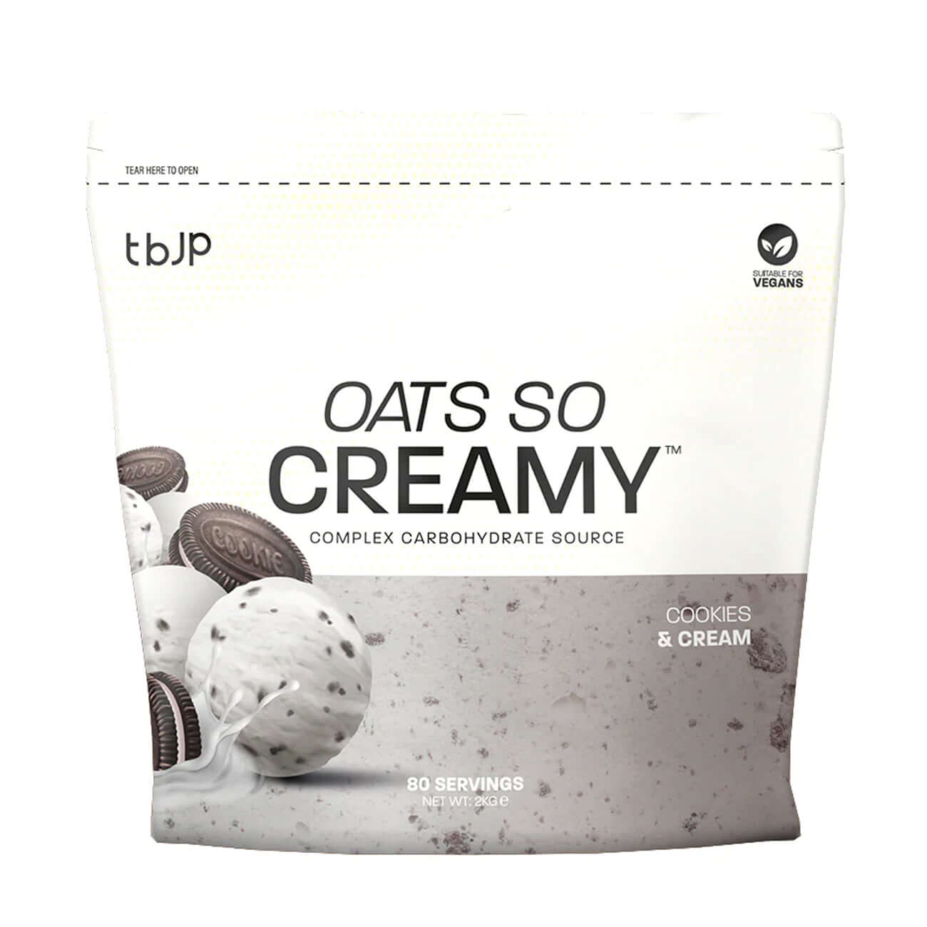 Trained By JP Oats So Creamy Size: 2kg Flavour: Cookies & Cream
