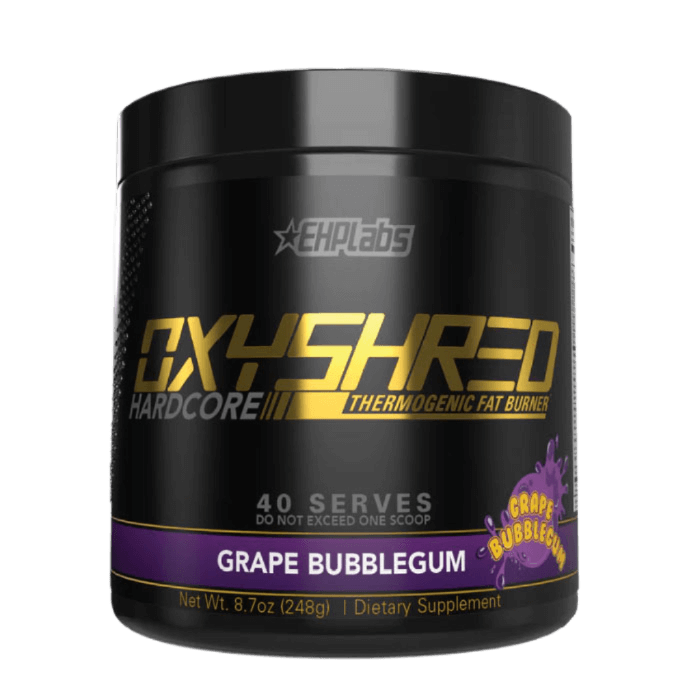 EHP Labs OxyShred Hardcore Size: 40 Svgs Flavour: Grape Bubblegum