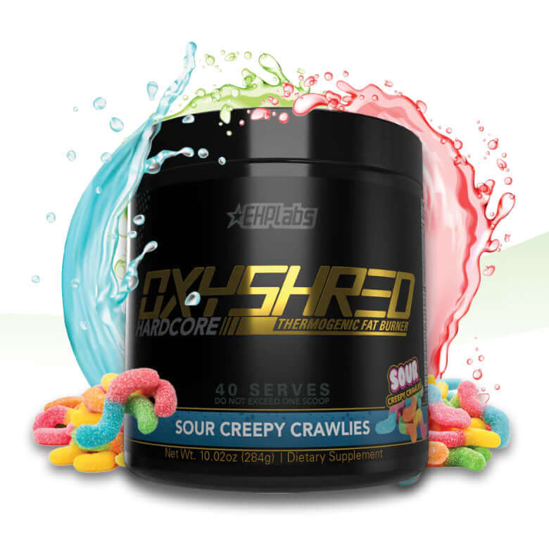 EHP Labs OxyShred Hardcore Size: 40 Svgs Flavour: Sour Creepy Crawlies