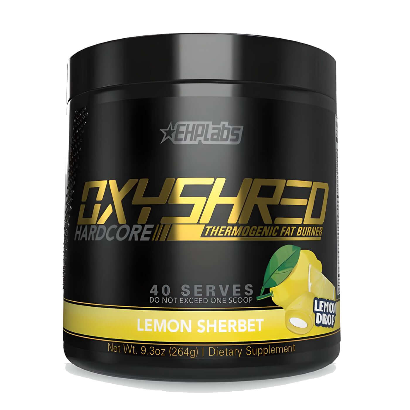 EHP Labs OxyShred Hardcore Size: 40 Svgs Flavour: Lemon Sherbert