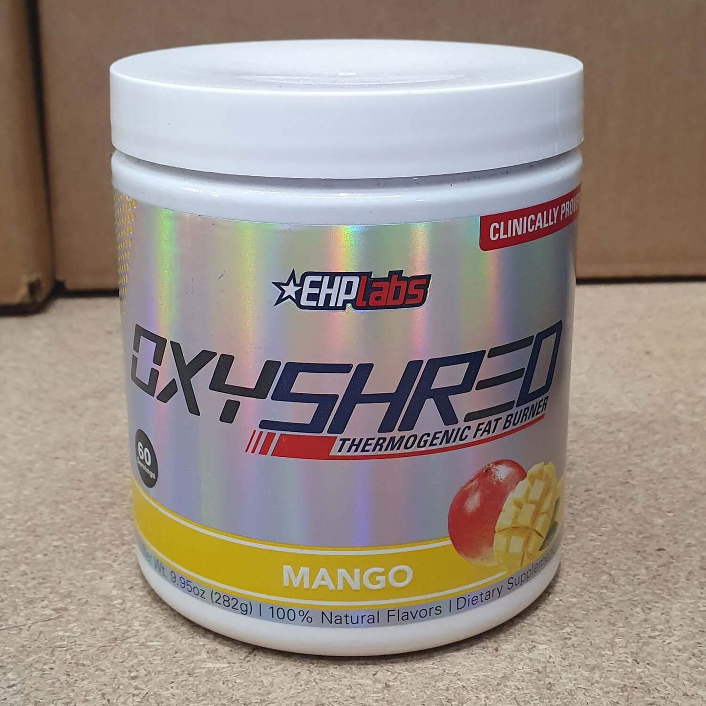 EHP Labs OxyShred Size: 60 Svgs Flavour: Mango Missing Outer Seal