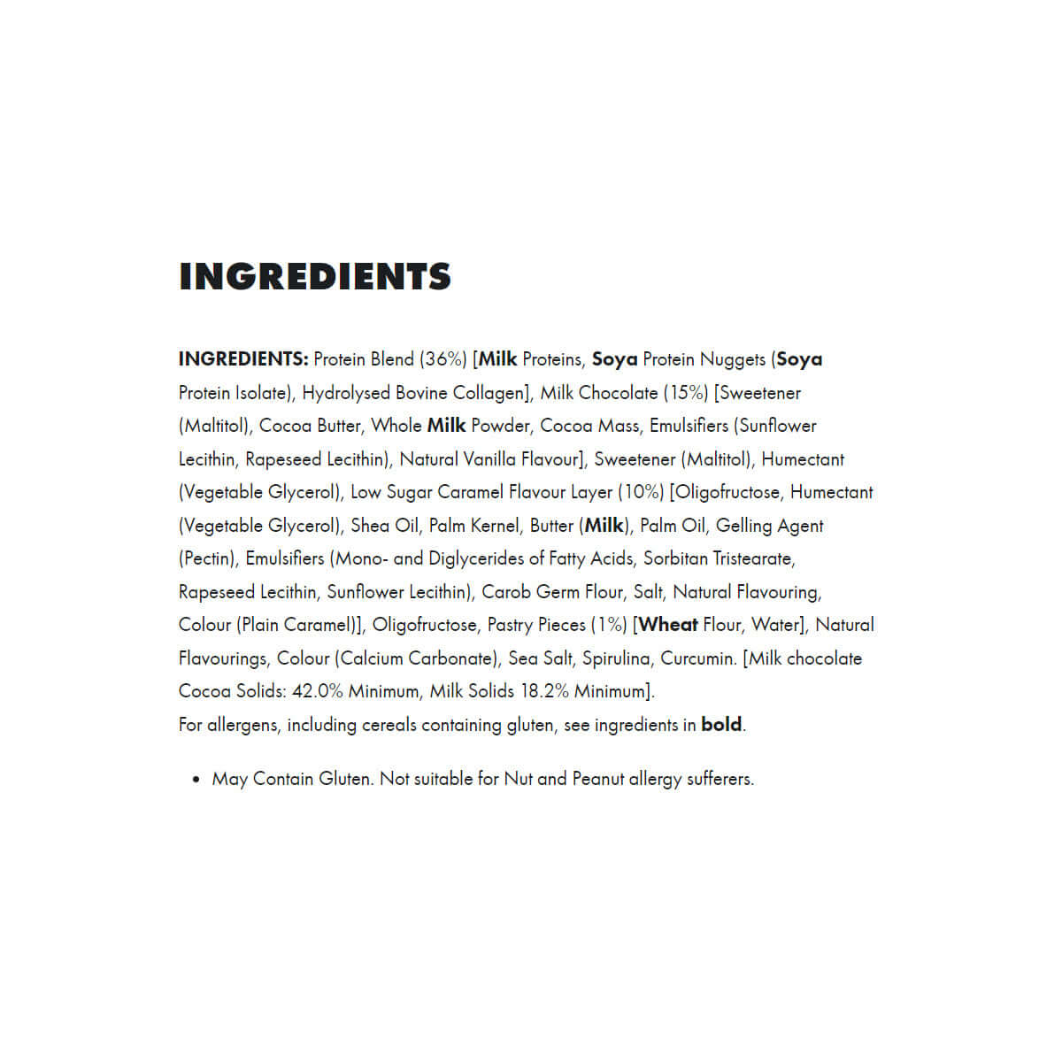 Per4m Protein Bars Ingredient List