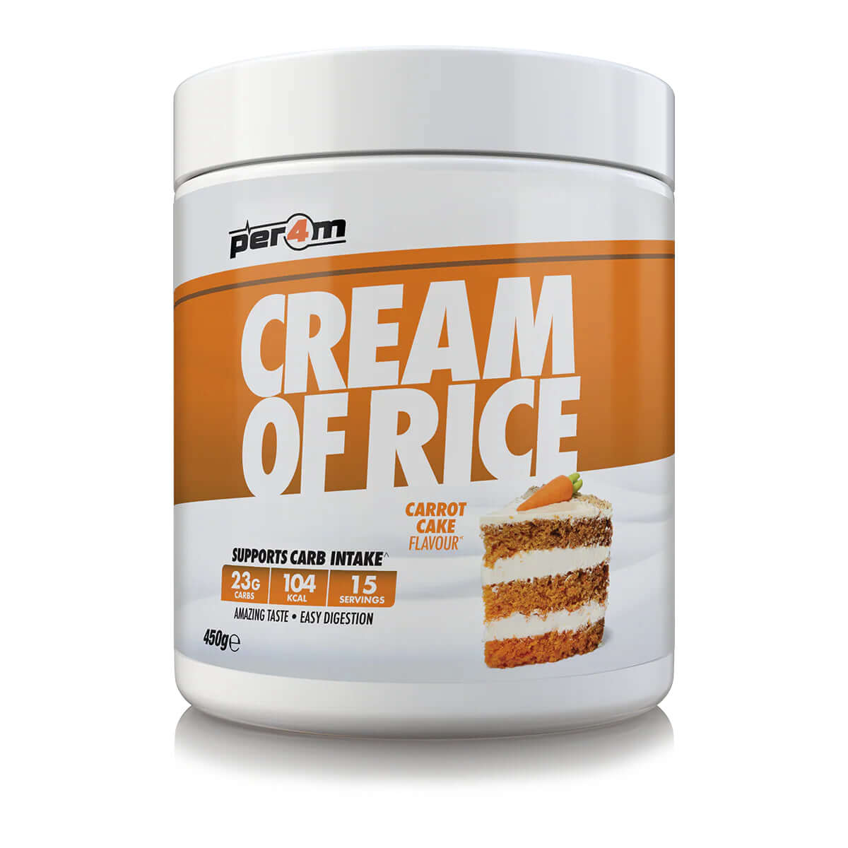 Per4m Cream Of Rice Size: 450g Flavour: Carrot Cake
