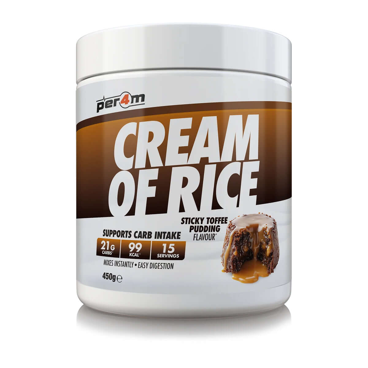 Per4m Cream Of Rice Size: 450g Flavour: Sticky Toffee Pudding